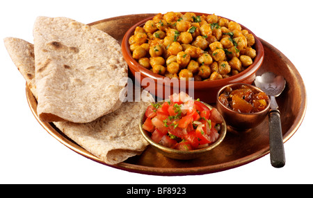 INDISCHE KICHERERBSEN CURRY, CHANNA MASALA Stockfoto