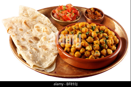 INDISCHE KICHERERBSEN CURRY, CHANNA MASALA Stockfoto