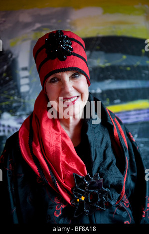 Porträt von Molly Parkin, Journalist und Maler Stockfoto