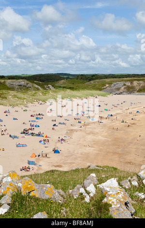 Der Pembrokeshire Coast National Park in Broadhaven, Bosherston, Pembrokeshire, Wales Stockfoto