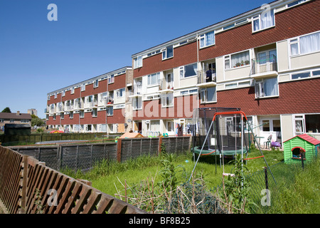 Typische Wohnungen in Blackbird Leys, Oxford Stockfoto