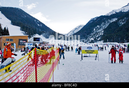 Skizentrum Bansko in Bulgarien Stockfoto