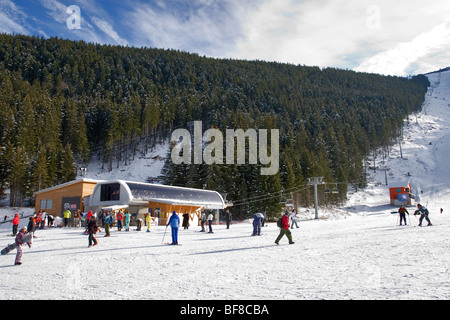Skizentrum Bansko in Bulgarien Stockfoto