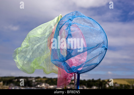 Fischernetze am Verkauf Prince Of Wales Pier Falmouth Stockfoto