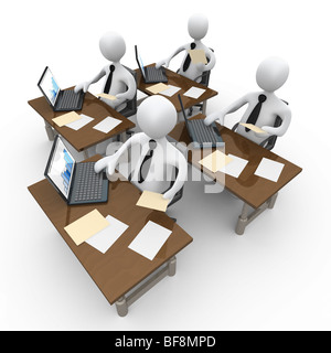 Analyse der Daten. Stockfoto