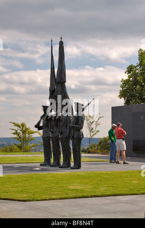 Ehren Sie-Garde der United States Air Force Memorial, Arlington, Virginia Stockfoto