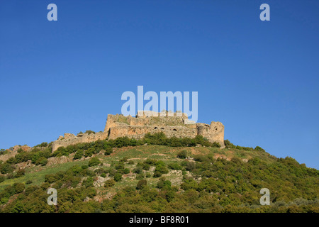 Golan-Höhen, Nimrod Festung an den Hängen des Berges Hermon, oberhalb der Quelle Banias wurde im Jahre 1228 erbaut. Stockfoto