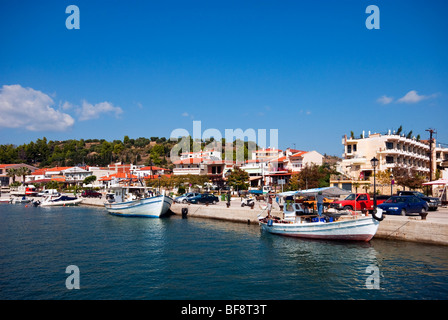 Nea Skioni Hafen, Chalkidiki, Griechenland. Stockfoto