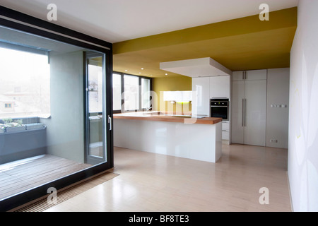 Küche in moderner Wohnung Stockfoto