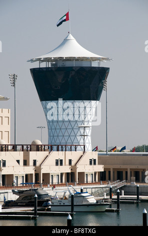 Yas Marina Hotel und Formel1 Rennstrecke, Abu Dhabi Stockfoto