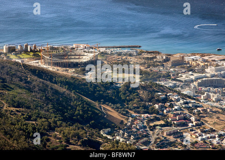 Blick auf Green Point Stadion in Kapstadt, Südafrika Stockfoto