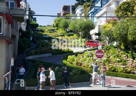 San Francisco - Lombard Street Stockfoto