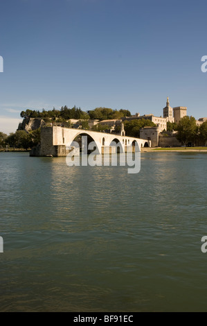 Die Pont Saint-Benezet in Avignon, Frankreich Stockfoto