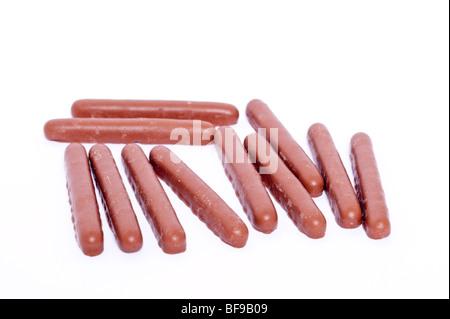 Cadbury Schokolade Finger auf weißem Hintergrund Stockfoto