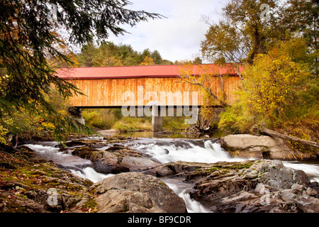 Union Dorf Brücke in Thetford Center Vermont USA Stockfoto