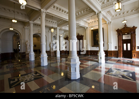 Die eleganten Eingang zum Capitol Rotunde des 1888 Texas State Capitol Gebäude in Austin, Texas, USA Stockfoto