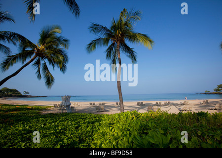 Mauna Kea Beach, Kaunaoa Bay, Kohala Küste, Insel von Hawaii Stockfoto