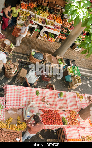 Der Obst- und Gemüsemarkt, Funchal, Madeira Stockfoto