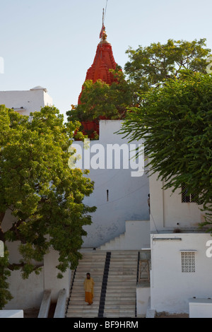 Brahma-Tempel in Pushkar in Rajasthan Indien Stockfoto