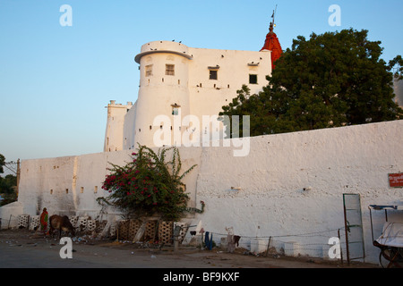 Brahma-Tempel in Pushkar in Rajasthan Indien Stockfoto