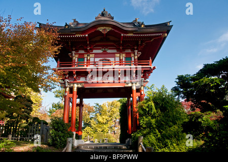 Ein Herbsttag in der Japanese Tea Garden in San Francisco Golden Gate Park, Kalifornien. Stockfoto