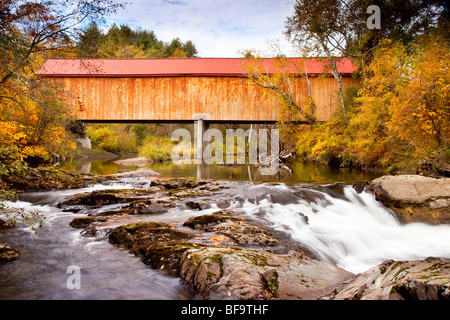 Union Dorf Brücke in Thetford Center Vermont USA Stockfoto