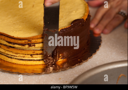 Smith Island Kuchen von Mary Ada Marshall, Tylerton Maryland Stockfoto