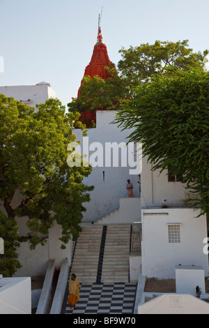 Brahma-Tempel in Pushkar in Rajasthan Indien Stockfoto