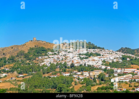 weiße Dorf Jimena De La Frontera, Andalusien, Spanien Stockfoto