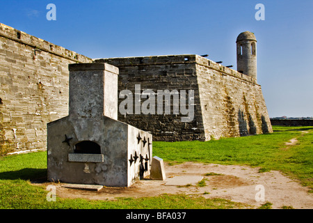 Die historische Festung in St. Augustine Florida Stockfoto