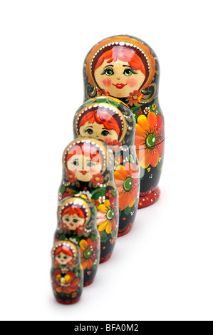 Russischen Nesting Dolls - Matryoshki Stockfoto