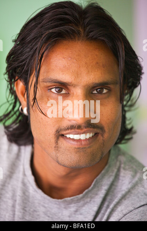 Indischer Mann, aufstrebende Modell und Bollywood-Schauspieler in Mumbai Indien Stockfoto