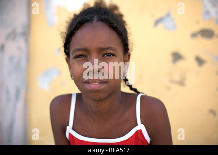 Am Hafen von Sal Rei, Capitale von Boa Vista, Kap Verde Stockfoto