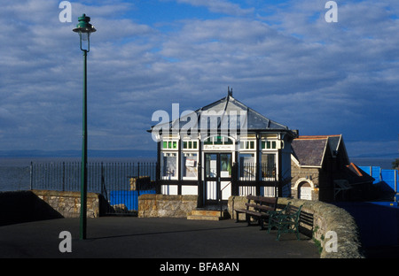 Aufbau, Betrieb als Museum an der verlassenen Birnbeck Pier Weston Super Mare Somerset UK Stockfoto