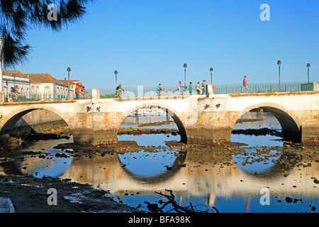 Ponte Romana in Tavira, Algarve, Portugal Stockfoto