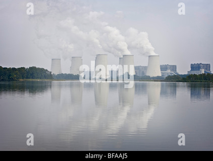 Braunkohlekraftwerk Jaenschwalde der Vattenfall Europe AG Stockfoto