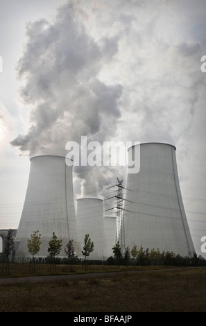 Braunkohlekraftwerk Jaenschwalde der Vattenfall Europe AG Stockfoto