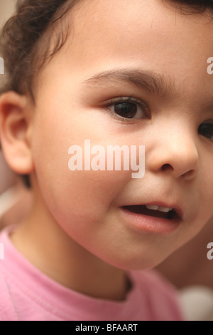 Gesicht eines Kleinkind Jungen Stockfoto