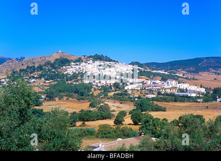 weiße Dorf Jimena De La Frontera, Andalusien, Spanien Stockfoto