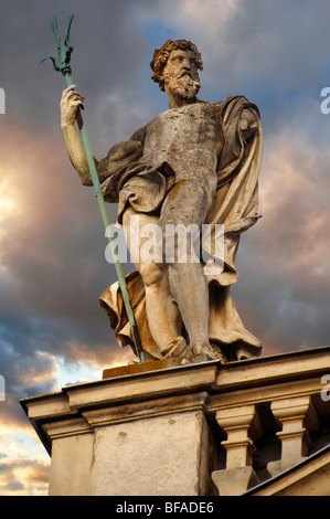 Barock-Statuen - Festetics Barockpalast (1745-1887) - Keszthely, Plattensee, Ungarn Stockfoto