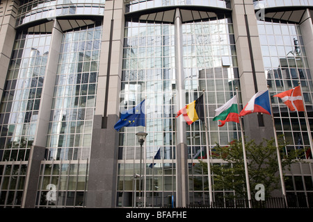 Europäischen Parlament Gebäude, Brüssel, Belgien Stockfoto