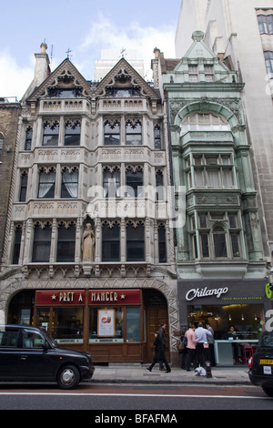 Maria, Königin der Schotten Haus, (Lt) und Könige und Tasten Haus (Rt) Fleet Street City of London London GB UK Stockfoto