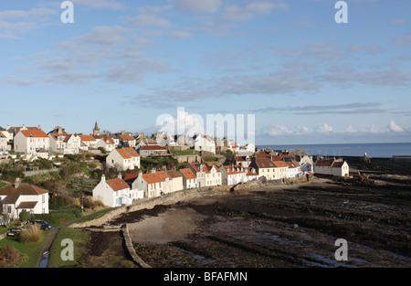 erhöhten Blick auf Pittenweem bei Ebbe Fife Schottland November 2009 Stockfoto