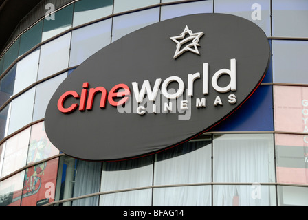 Cineworld Kino Logo Zeichen außerhalb UK Kino Stockfoto