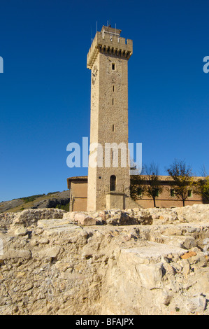 Mangana Turm. Cuenca, Castilla-La Mancha, Spanien Stockfoto
