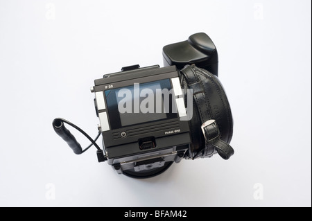 Phase ein P20 Medium Format Kamera Digital zurück auf eine Kamera von Hasselblad-V-Serie Stockfoto