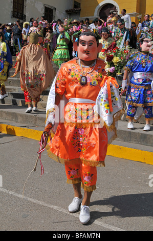 Peruanische Folklore Tanz "Los Diablos" erklärte kürzlich nationale Kulturschatz von Peru Stockfoto