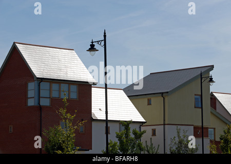 Neu gebaute Häuser auf der Ravenswood Estate, Ipswich, Suffolk, UK. Stockfoto