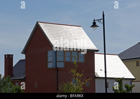 Neu gebaute Häuser auf der Ravenswood Estate, Ipswich, Suffolk, UK. Stockfoto
