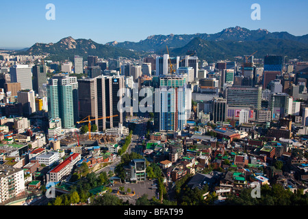Skyline von Seoul Südkorea Stockfoto